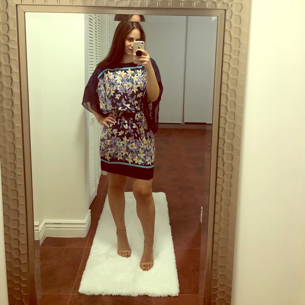 Mini dress navy blue